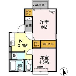 コーポ佐野　南棟の物件間取画像